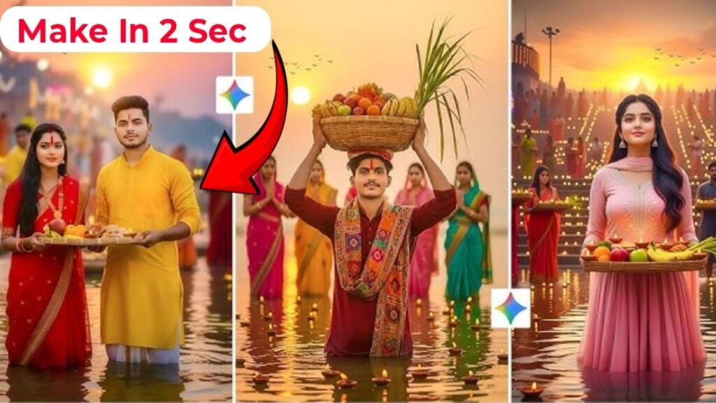 Chhath Puja Family AI Photo Prompt
